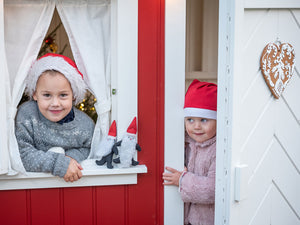Lapsed a2 disain täispuidust mängumaja Nordic Nario aknal ja uksel